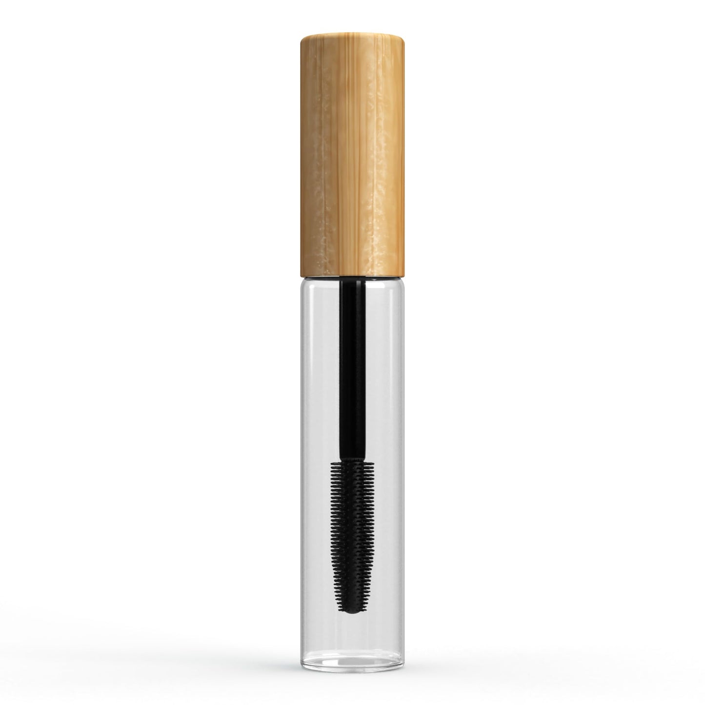 Glass Lash Serum Bottle 10ml with Silicone Wand, Leakproof Refillable Castor Oil Applicator for Eyelash, Eyebrow & Hairline Growth Serums, Travel Size