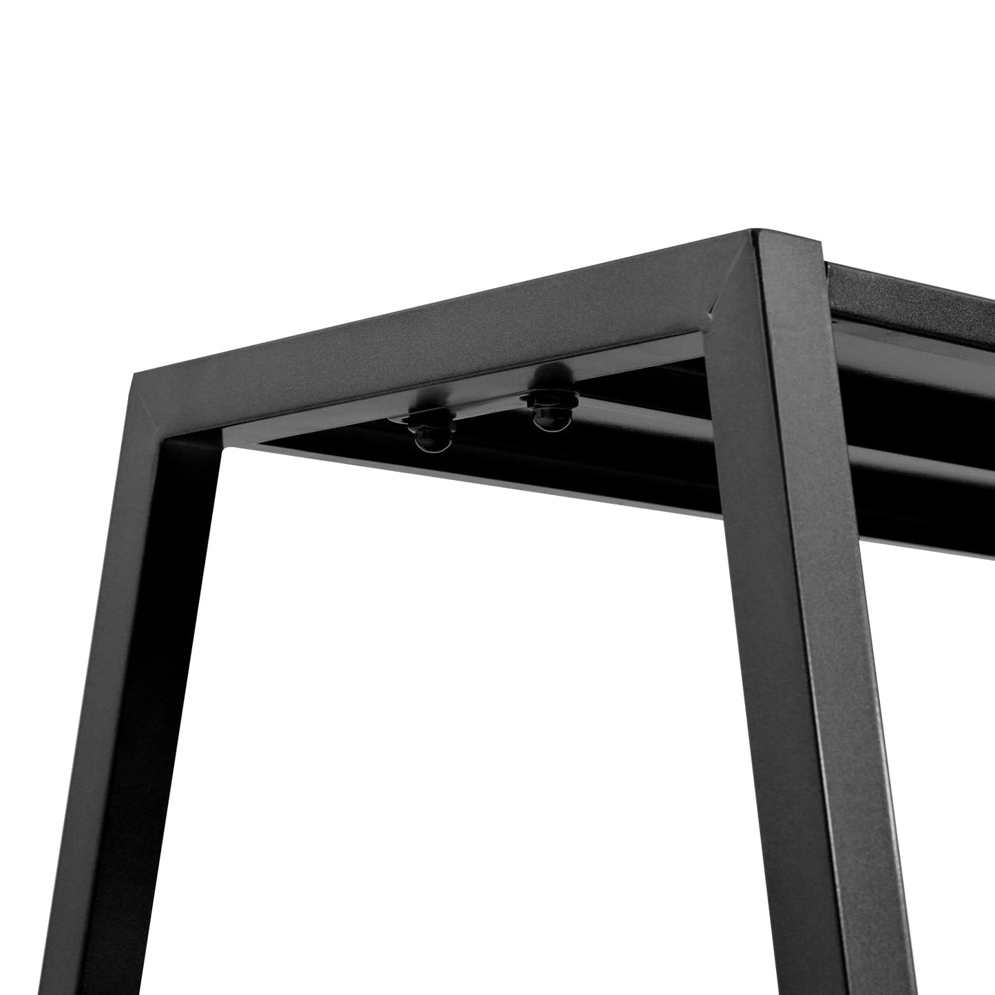 Nesting Tables for Retail Display, 3 Tier Metal Shoe Handbag Display Stand, Black Modern Retail Display Tables for Boutiques, Floor Standing Double Side Display Riser Shelf for Clothing Stores