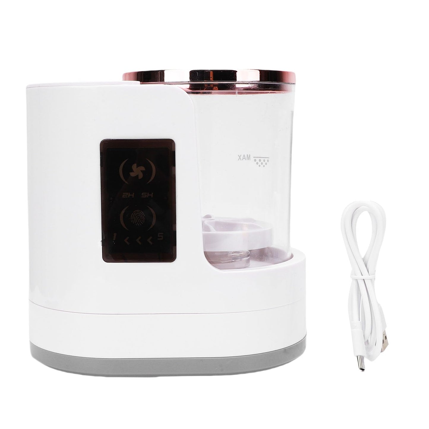 YUYTE 3 in 1 Electric Makeup Brush Cleaner and Dryer, Automatic Portable USB Makeup Brush Cleaning Machine with Holder, Fast Cleaner Tool for All Size Brushes Foundation, Eyeshadow, (White)