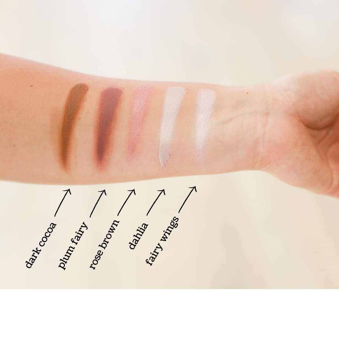 Lauren Brooke Cosmetiques Cream Eyeshadow | Natural Organic, Richly Pigmented Eye Makeup, Creme Eyeshadow For Women (Rose Brown (Shimmer))