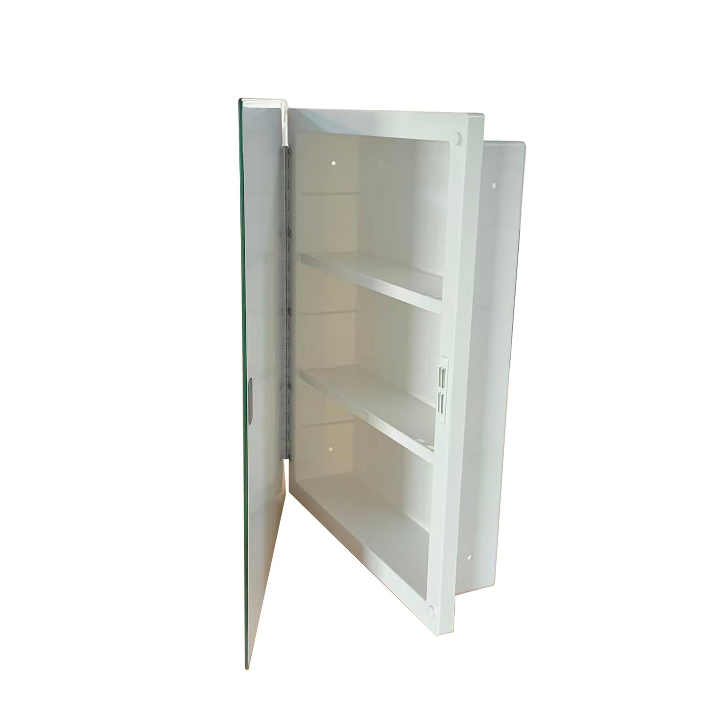 BABENET Bathroom Medicine Cabinet with Beveled Mirror,Medicine Cabinet with Storage Function,Hanging Storage Cabinet,Bathroom Mirror Cabinet,Adjustable Shelves,White (16 x 20 inch)