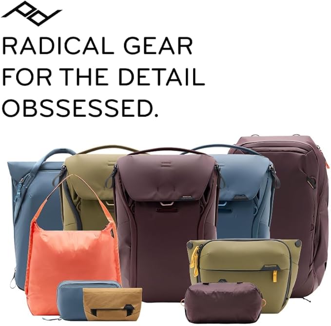 Peak Design Travel Duffelpack 45-65L, Eclipse, Weatherproof Duffel Backpack, Expandable, Extra-Long Zip, Stowable Straps, Fits Packing & Camera Cubes, Versatile Bag for Travel & Adventure