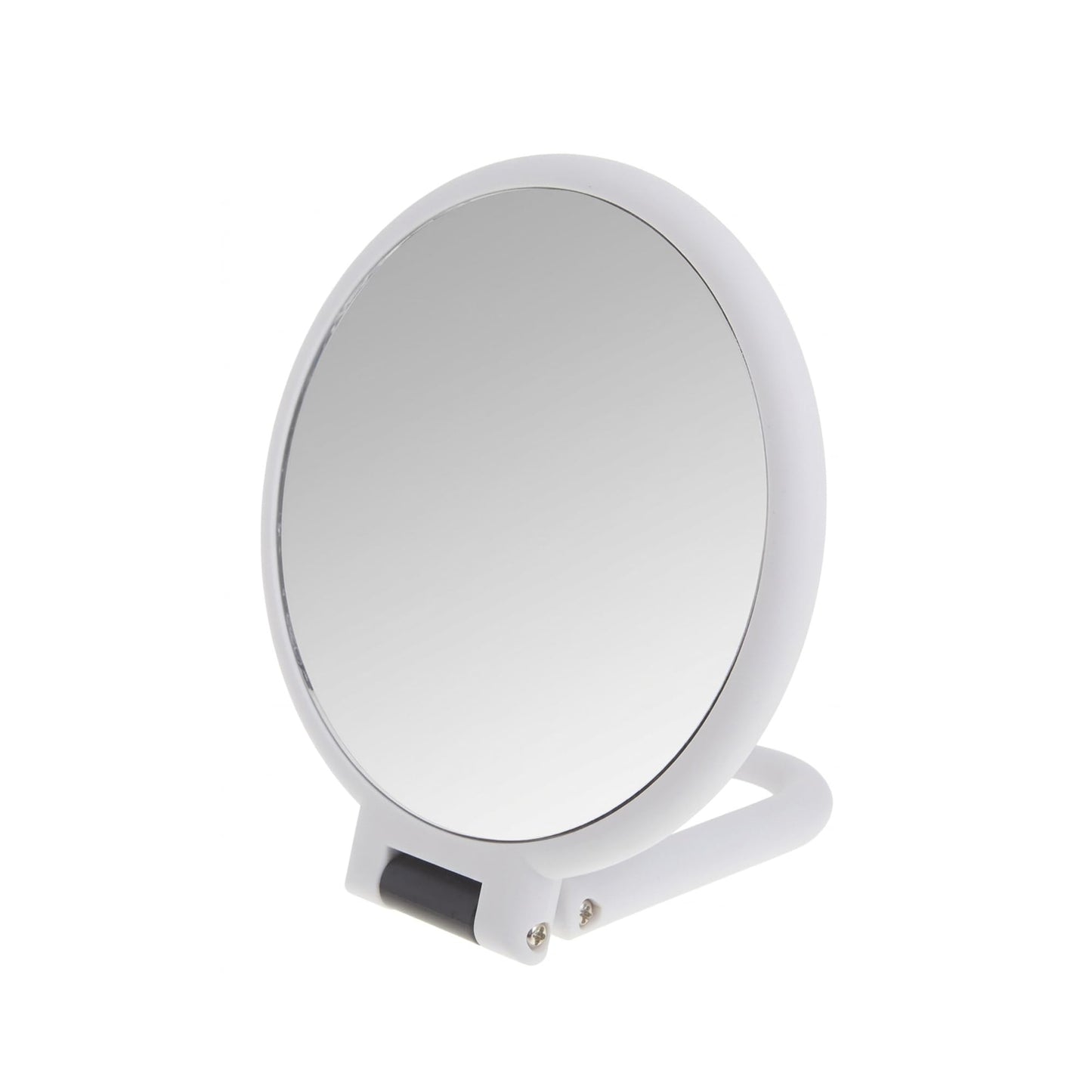 Danielle Soft Touch Hand Held Mirror, White