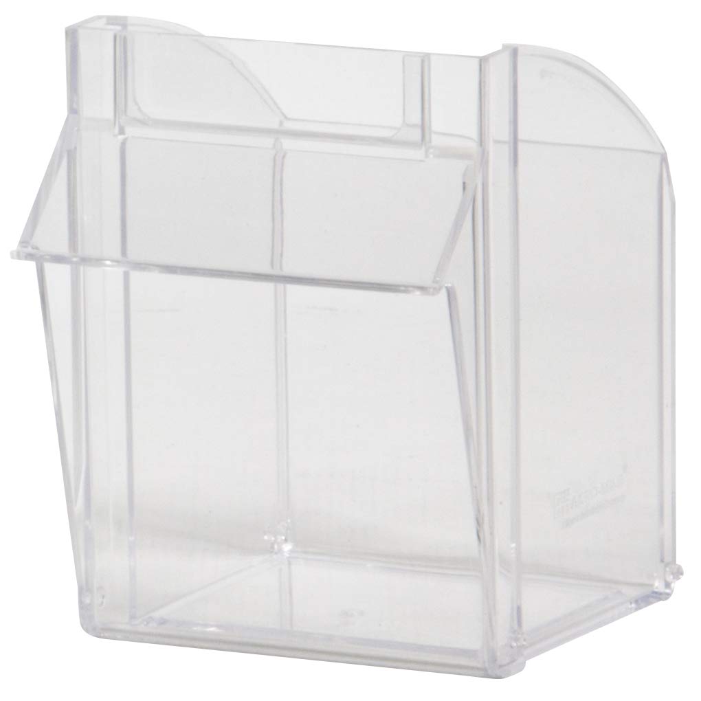 Akro-Mils TiltView Plastic Storage Cabinet with 6 Tilt Out Bins, Horizontal Organizer, Teacher Toolbox, and Office Supply Organizer, 23-5/8" W x 3-1/2" H x 3-3/4" D, Stone