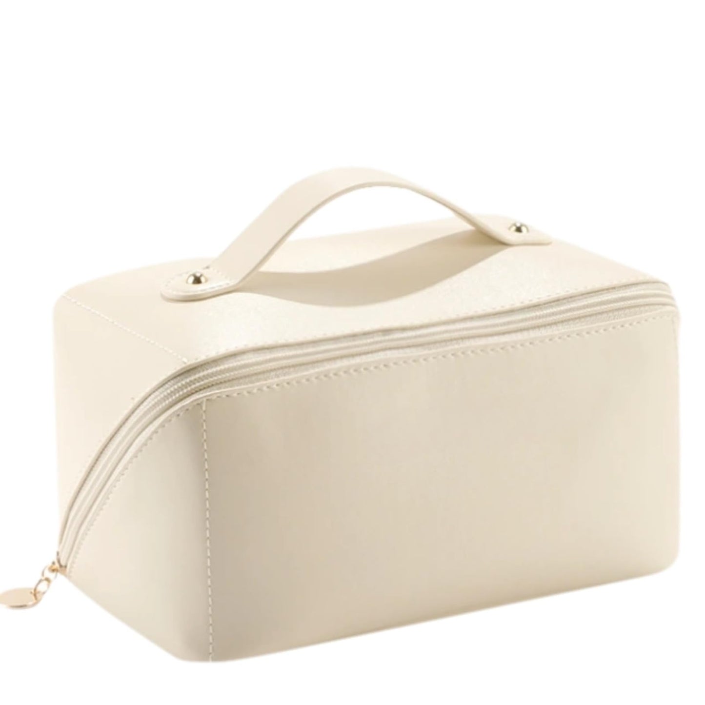 Large-capacity travel makeup bag, beautiful travel makeup bag with handle, large-capacity portable PU pillow makeup bag, suitable for family use or travel use, etc.