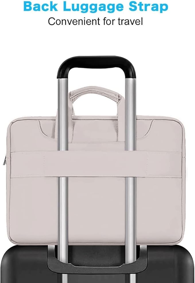 MOSISO 360 Protective Laptop Shoulder Bag Compatible with MacBook Air 15 M4 A3241 M3 A3114 M2 A2941/Pro 16 inch M4 M3 M2 M1, 15-15.6 inch Notebook,Matching Color Sleeve with Belt, Stone Gray