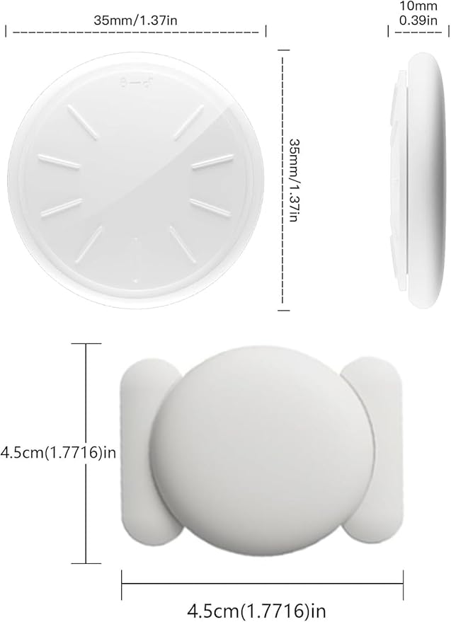 GPS Car Tracker,Tracker Device for Vehicles,No Monthly Fee Car Locator Work with Apple Find My(iOS Only),Mini GPS Tracker with Magnetic Case (White,2PCS)