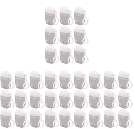 36 Pcs Flip Cap Bottle with Hook Refillable Travel Bottles Multi-function Empty Bottles Empty Hand Bottles Practical Small Bottles Leakproof Travel Bottles Keychain Hand Dispenser