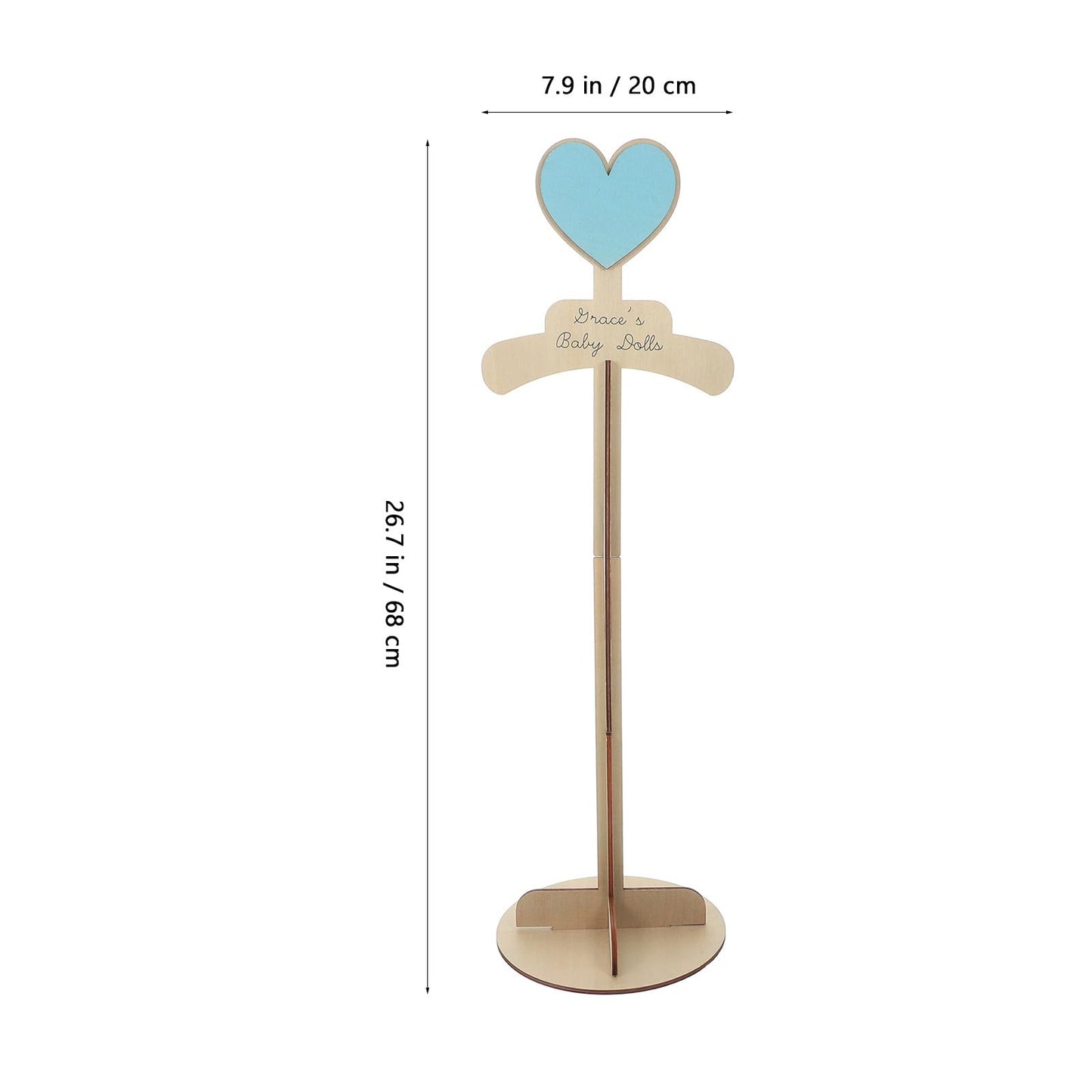 Alipis Child T Shirt Display Stand Wood - Portable Baby Clothes Rack with Antislip Feature for Kids Clothing Organizer and Retail Garment Display 26.77X7.87X5.11In