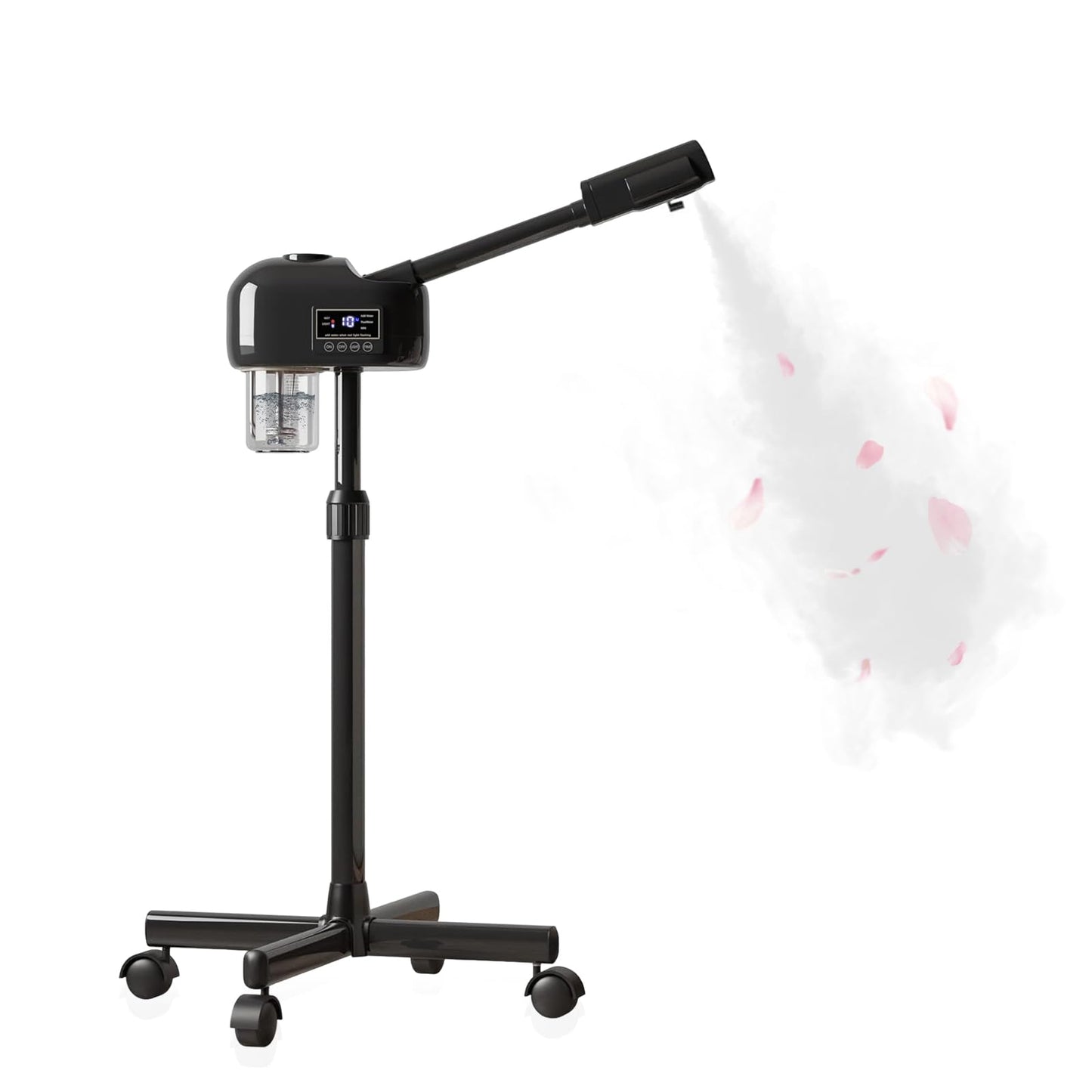 Hovinke Facial Steamer for Estheticians, Timer Function & Hot Mist, Vaporizador Facial Steamer Professional On Wheels for Home Use & Spa Salon Skin Cleasning