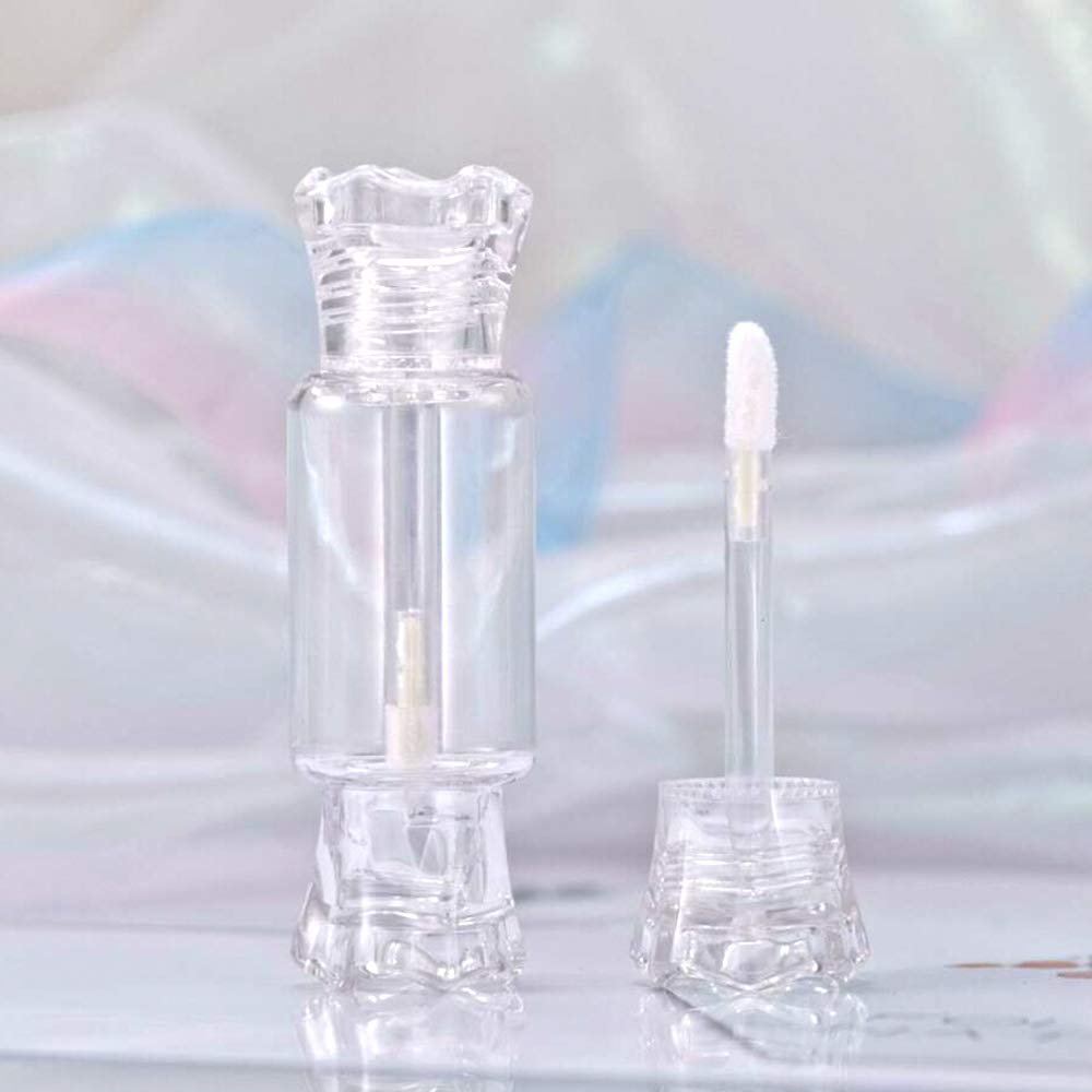KINMAD 24 Pcs 8ml Portable Lip Gloss Tubes Container Empty Candy Shape Lip Balm Containers Refillable Cosmetic Tubes for Women Girls DIY Cosmetics