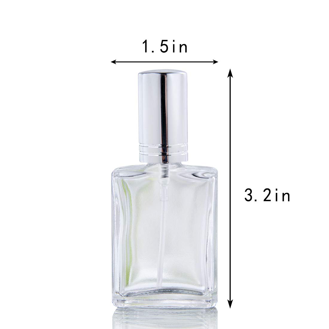 YU FENG 12pcs 15ml Refillable Glass Atomizer Spray Bottles with Funnels Pipettes Dispenser for Perfume,Fragrance,Lotion,Essential Oil