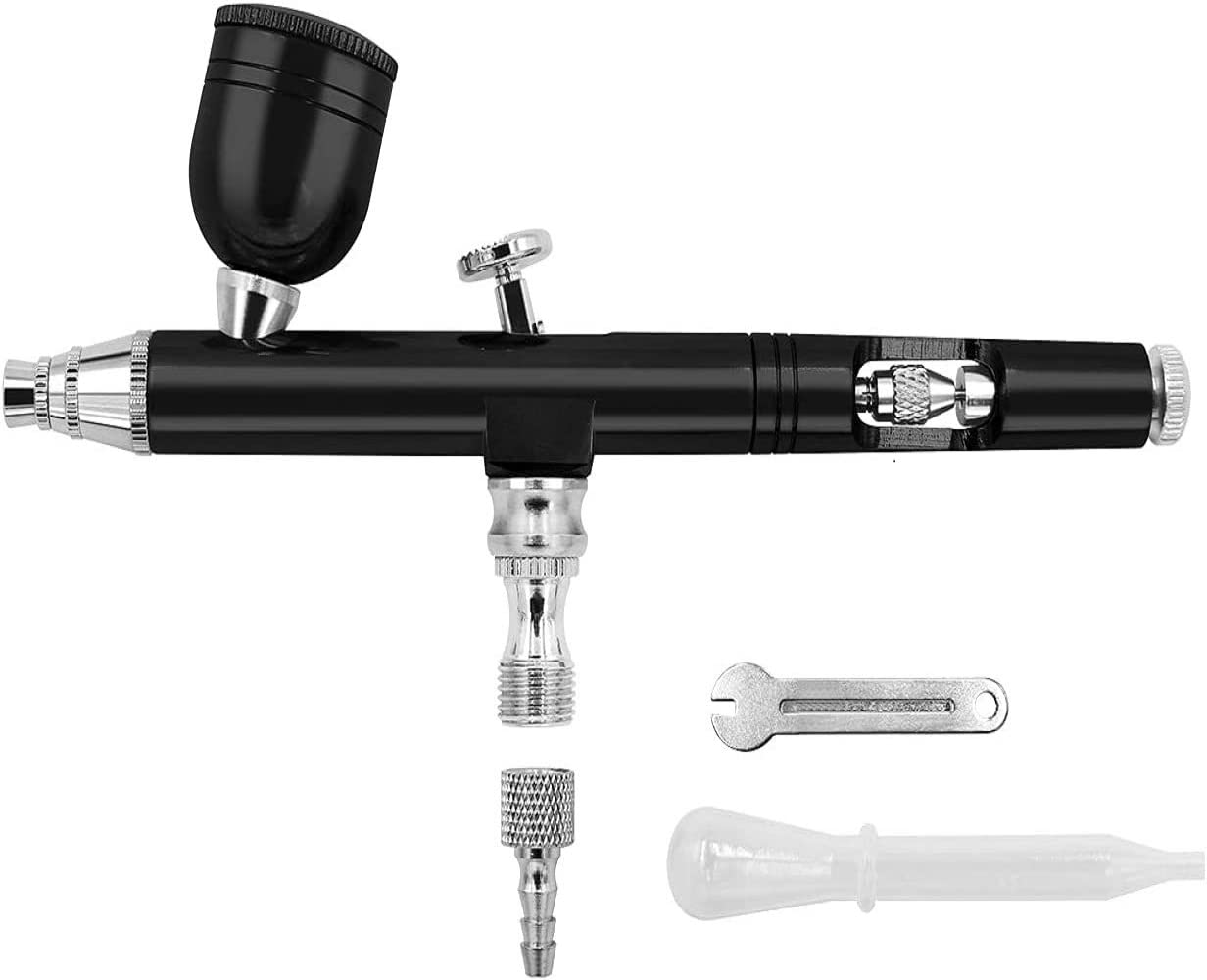 Wuluwala Professional Oxygen Infusion Facial Spray Gun,Water Oxygen Sprayer - Portable Handheld Face Skin Moisturizing Nano Spray Airbrush for Skin Rejuvenation(Small Straight Black)