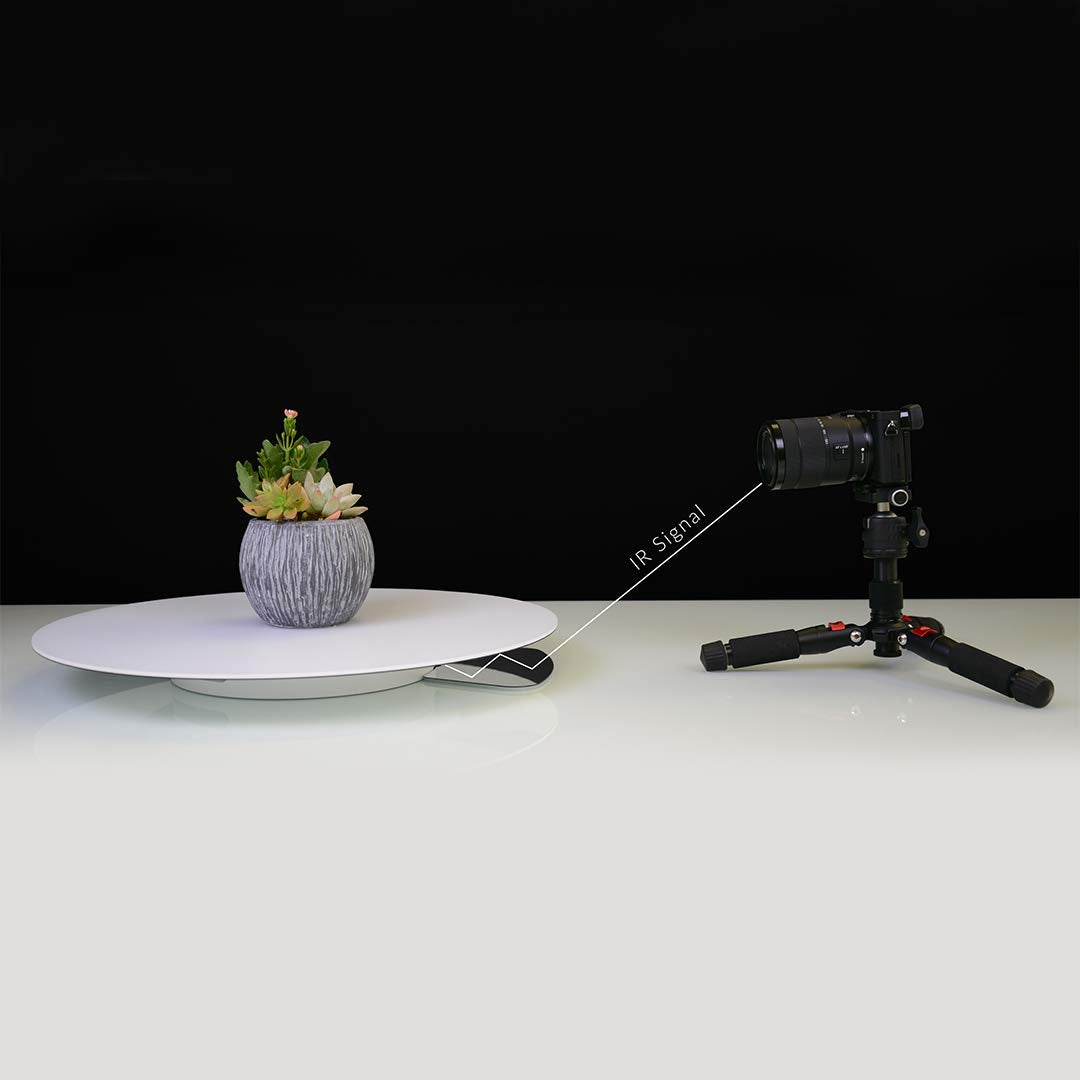 Foldio3 + 360 Studio Fullset (25inch Photo lightbox Studio with 10inch 360 Photography Turntable and 20inch Extended Plate Set/Photo Light Box/Bluetooth 360 Turntable/ 20" Extension Kit Included)