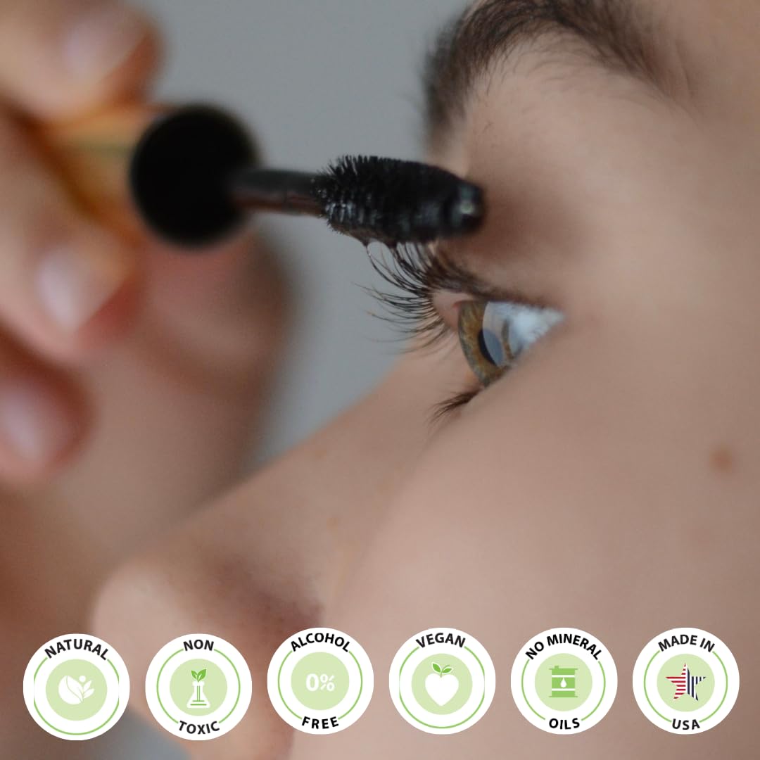 Clearly LASH, Natural Eyelash Growth Serum for Longer, Fuller Enhanced Lashes and Brows with Castor Oil + Vitamin E | Irritation Free and Paraben Free