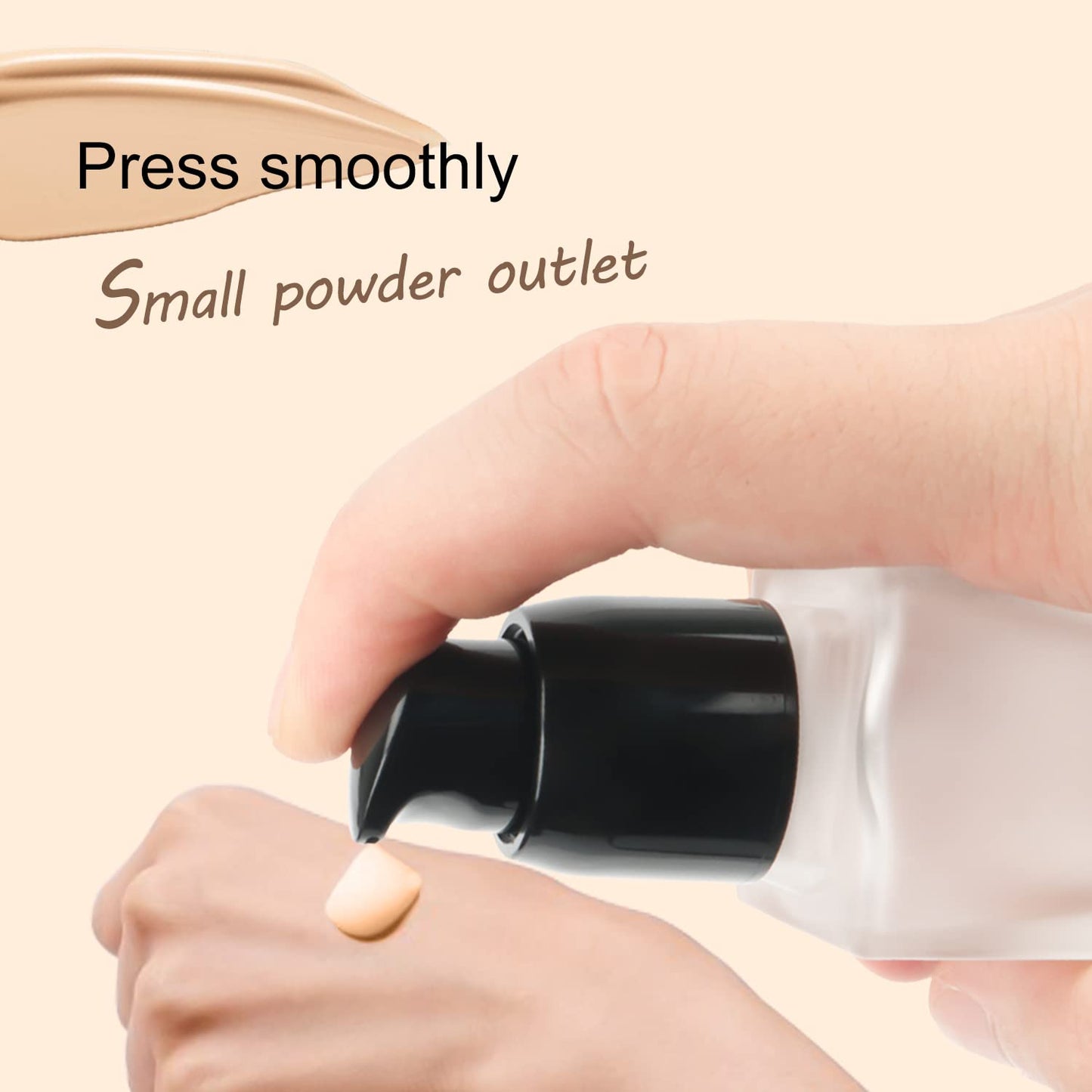 BOSMIOW 6 Pack 15ml Thick Frosted Glass Pump Bottles with Black Pump Head, Empty Square Cosmetic Containers for Foundation, Lotion, Serum, Essential Oil