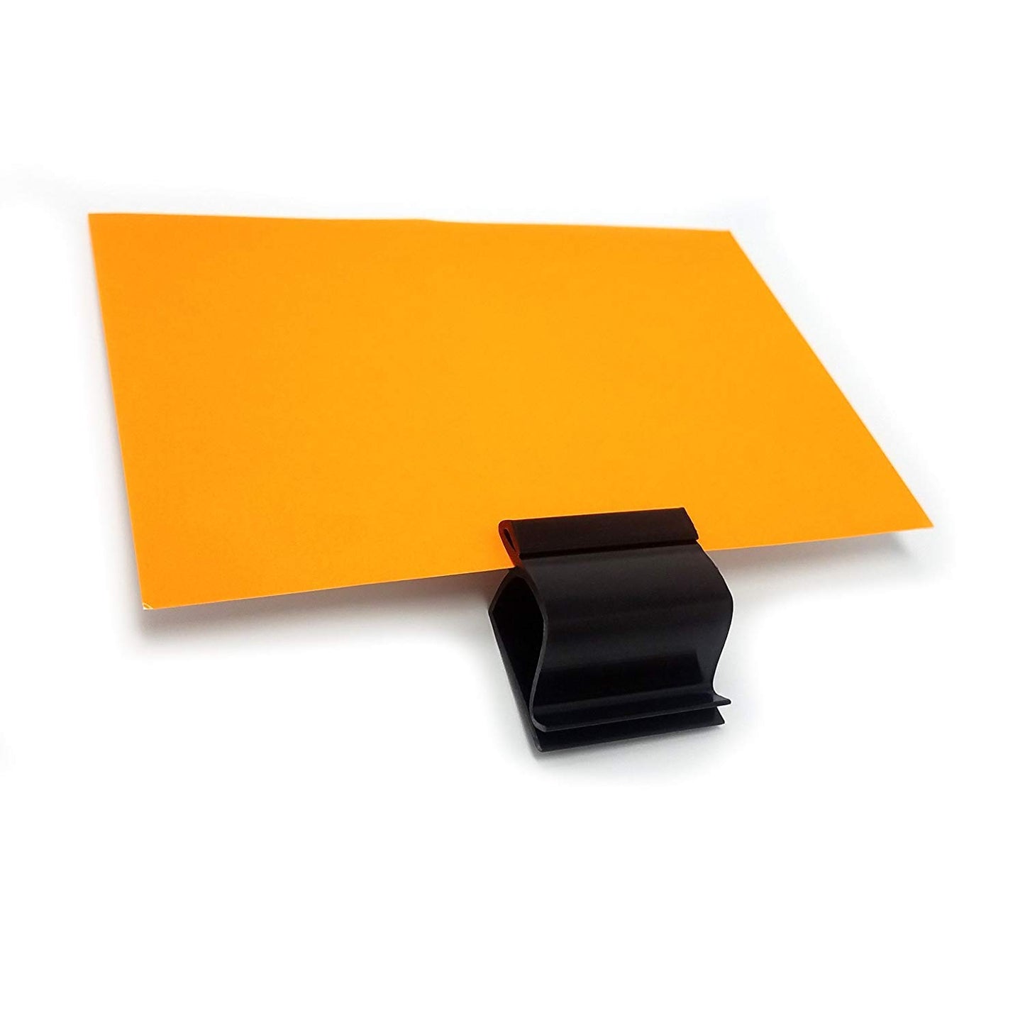 Black Food Tray Label Holders, Bowl & Cup Sign Clips for Bake Sale Signs, 20 Pack