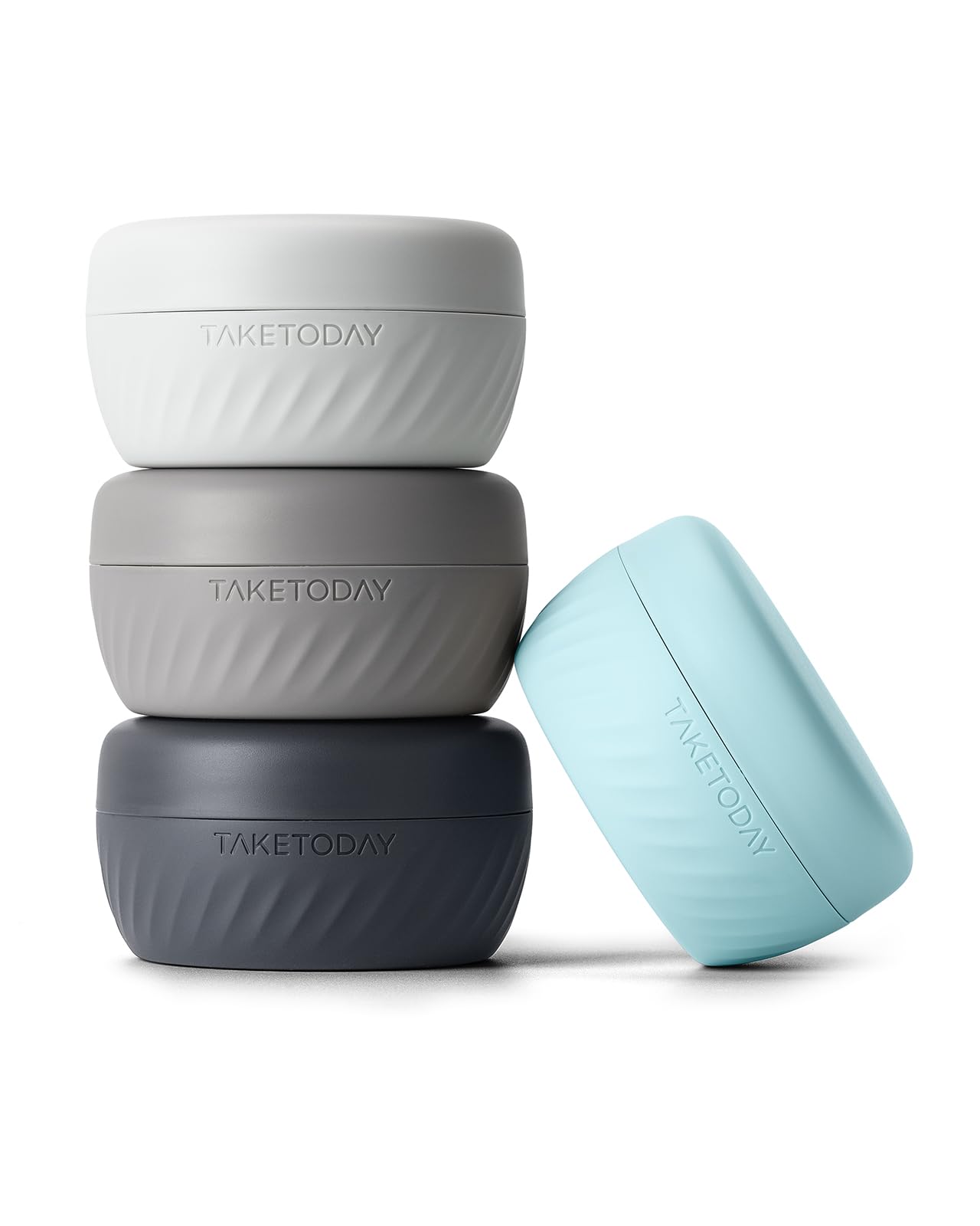 TakeToday Travel Containers for Toiletries, 2oz, 4 Pack, Apricot