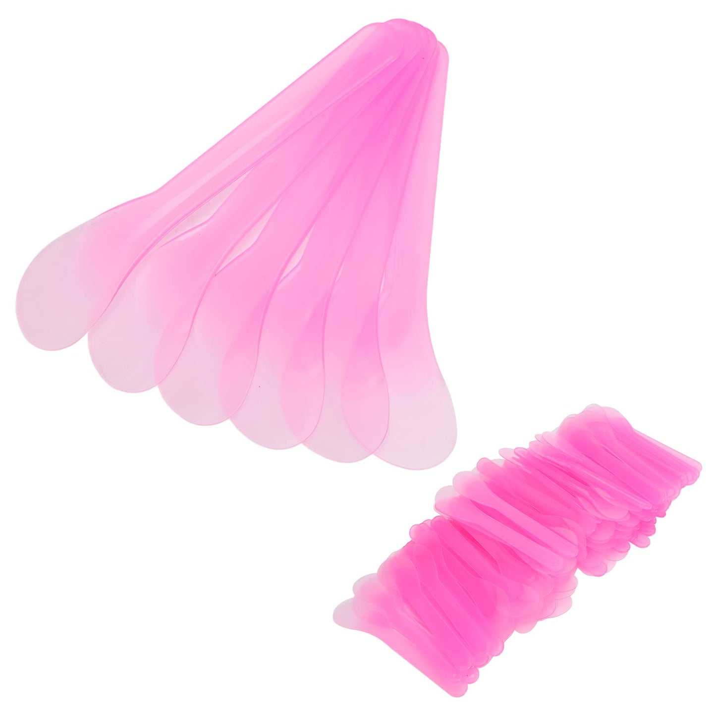 100pcs Cosmetic Apply Spatula - Disposable Mask Spatulas Makeup Face Mud Mask Mixing Spoon Translucency Mask Applicator Stick Repair Cream Wipe Scraper