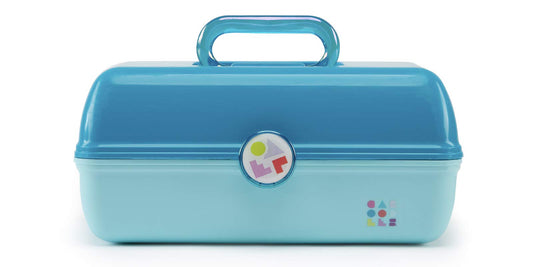 Caboodles On-the-go Girl - Forever Fun Cosmetic Organizer, Make-up & Accessory Case, Turquoise Over Sky, 1 count (CAB56264B)