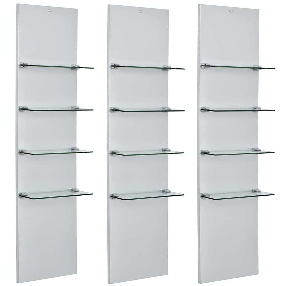 Dir Retail Product Display Shelf for Beauty Salon - Vina, Silver