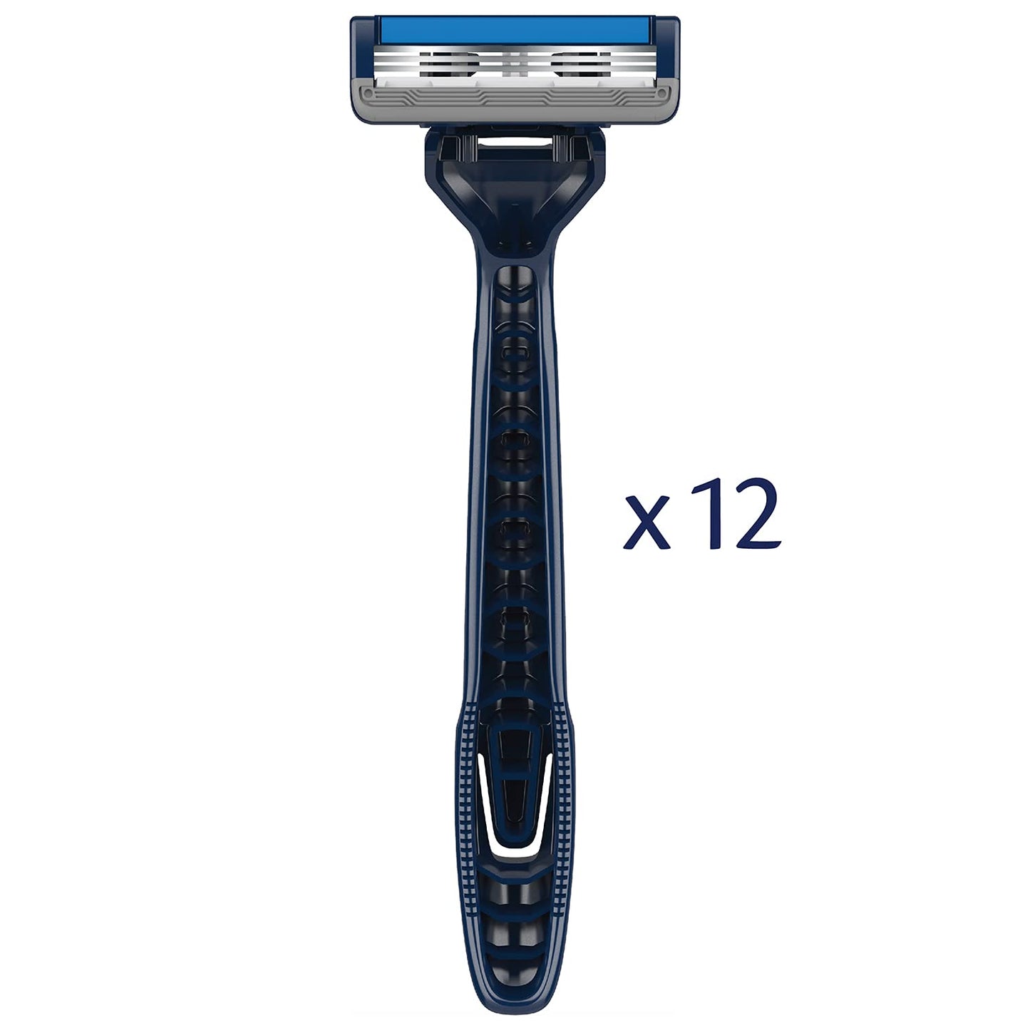 Barbasol Ultra 3 Value Pack | Premium 3 Blade Disposable Razors | Disposable Shaving Razor Bundle | Close Shave Technology, Pivoting Head, Open Flow Blades (3 Packs/12 Total Razors)