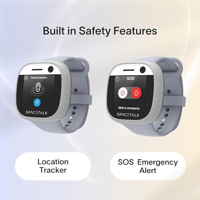 SPACETALK Adventurer Smartwatch (Midnight) | Kids Smart Watch with 4G, GPS, Text & Video Calling | 5MP Camera | Splashproof | Sim Included | Tough Screen | *Mobile Plan Required (Sold Separately)*