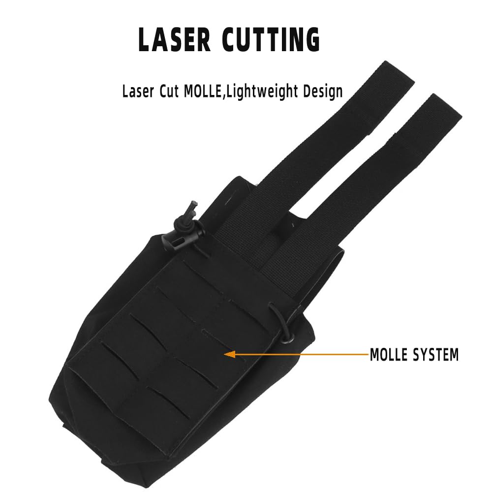 Multi Purpose MOLLE Pouch/Military Radio Bag/Walkie Talkie Pouch,Tactical Chest Hang Magazine Pouches