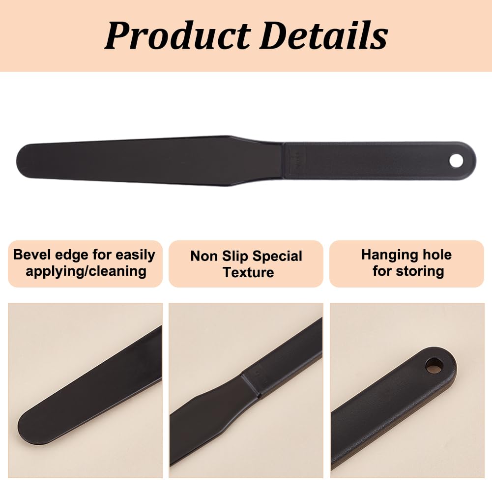 OLYCRAFT 5PCS Screen Printing Spatula 1.2” Width Plastic Spatulas Ink Scoop Screen Printing Shovel Silk Screen Printing Shovel Goop Scoop Ink Spatula 5 Colors for Silk Printing
