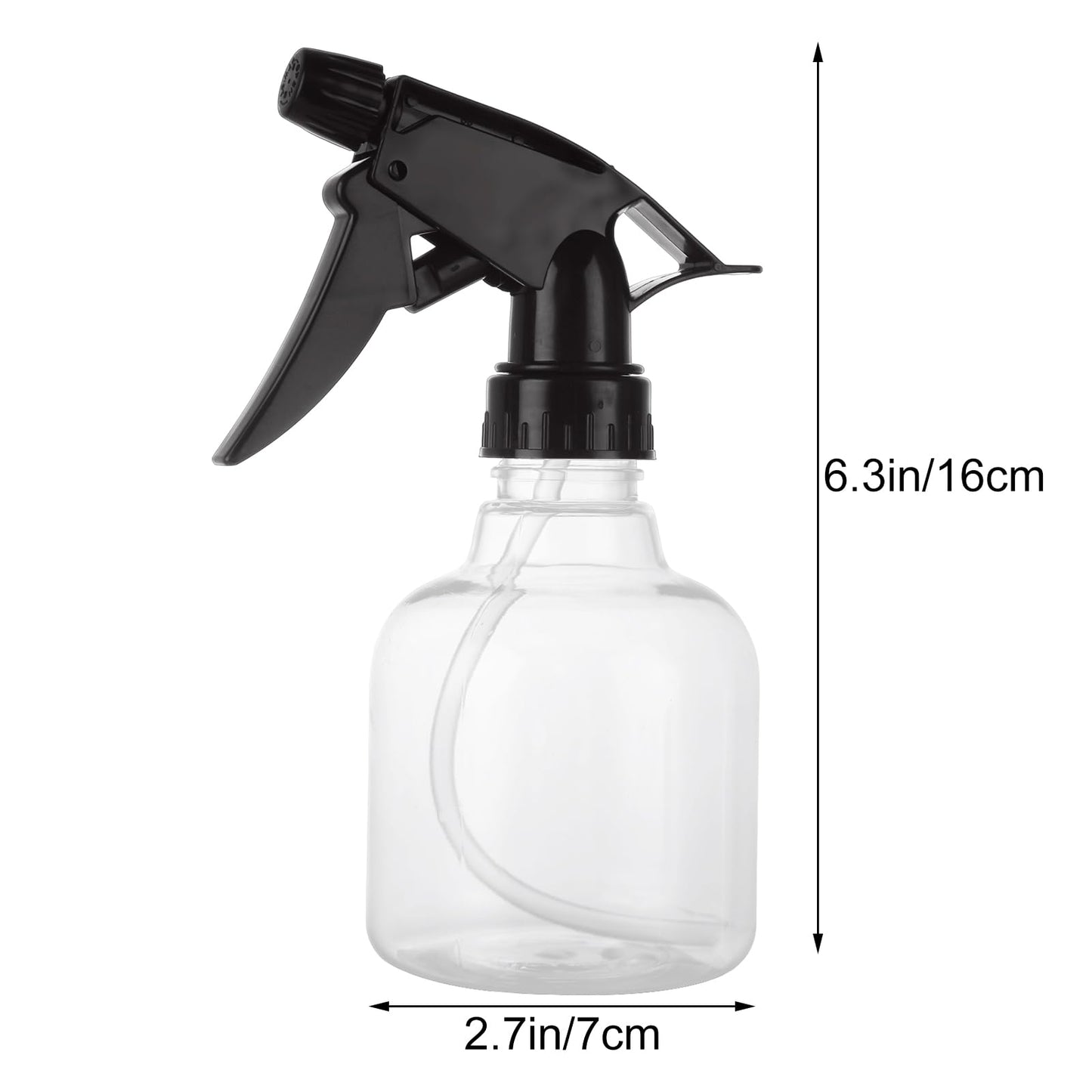 ZUQIAN 20 Pack 8 Oz Plastic Spray Bottle with Black Trigger Sprayers, Empty Refillable Spray Bottles with Adjustable Head Sprayer for Cleaning, Hair, Plant & Kitchen Use