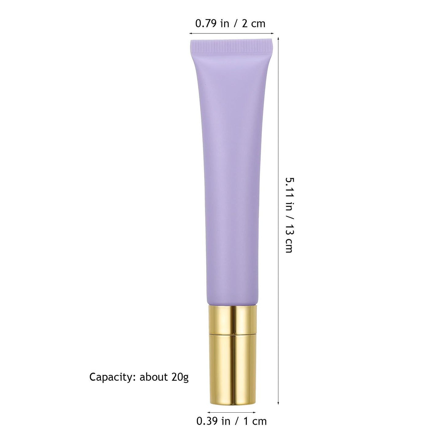 FOMIYES Refillable Eye Cream Tube with Stainless Steel Roller Head Portable Empty Cosmetic Dispenser Container for under Eye Serum and Essential Oil Travel Size