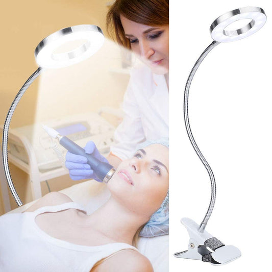 lamp,USB Circle Makeup Lamp Eyebrow Lip Beauty Salon Desktop Led Lights with Clip