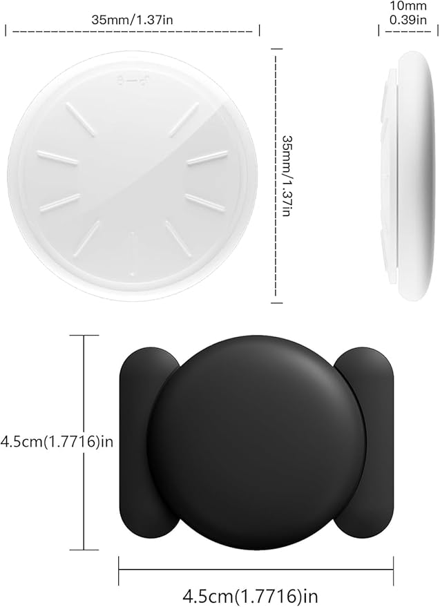 GPS Tracker for Vehicles, Real Time MINI Car Tracker Device Hidden, Magnetic Tracker Device for Vehicles for Vehicle Work with Find My (iOS Only), No Monthly Fee, Waterproof