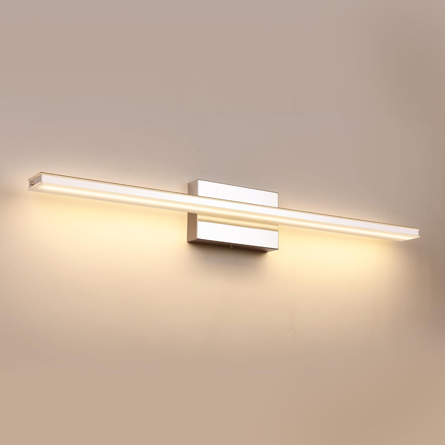 BRIVOLART LED Modern Bathroom Vanity Light Fixtures 24W Dimmable 5CCT LED Vanity Light Bar Over Mirror Matte Black Wall Light for Bathroom 31.5 inch Long