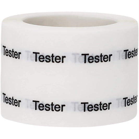 Clear Tester Stickers, 1/2 Inch Round, 1000 Labels on a Roll