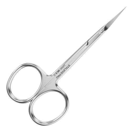 STALEKS Pro Expert 50 Type 3 Cuticle Scissors – Premium Quality Manicure Scissors – Stainless Steel Curved Scissors for Cuticles – Long Lasting Beauty Scissors for Cuticle Nail Care
