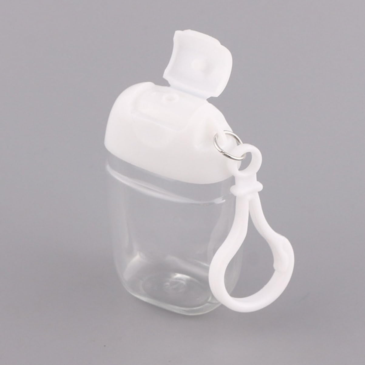 36 Pcs Flip Cap Bottle with Hook Refillable Travel Bottles Multi-function Empty Bottles Empty Hand Bottles Practical Small Bottles Leakproof Travel Bottles Keychain Hand Dispenser