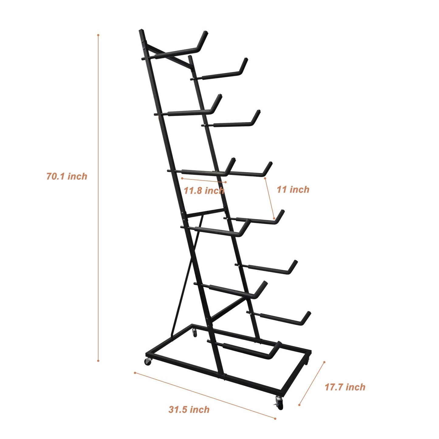 Avoirdus RC Airplane Storage Rack 6Tiers, Display Stand Model Airplane Stand with Foam Padding,Multi-Function Aircraft Carrier Stand with Wheel