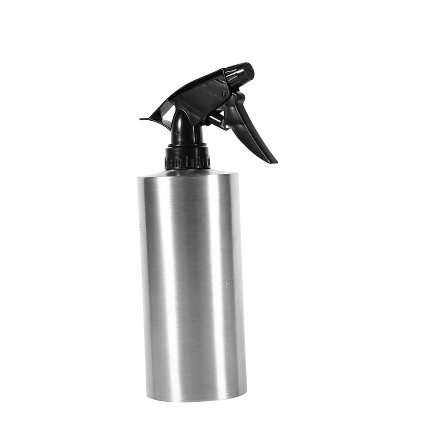 Stainless Steel Spray Bottle, Lightweight Pump Pressure Watering Pot Empty Refillable Cans for Home Kitchen Bathroom (550ml)