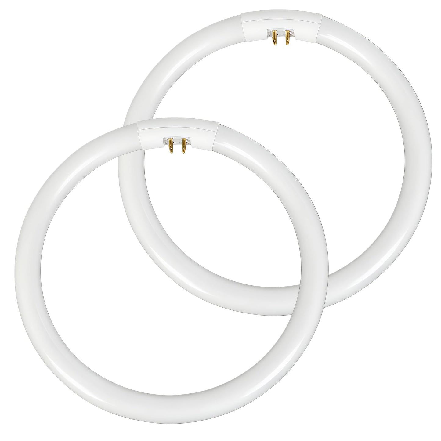 Itsall 2-Pack 22W T5 Circular Bulb Compatible with Floxite, Zadro and Rialto Vanity Mirrors, 7.25 Inch Round Fluorescent Tube with G10Q-4 Base, 6500K Daylight