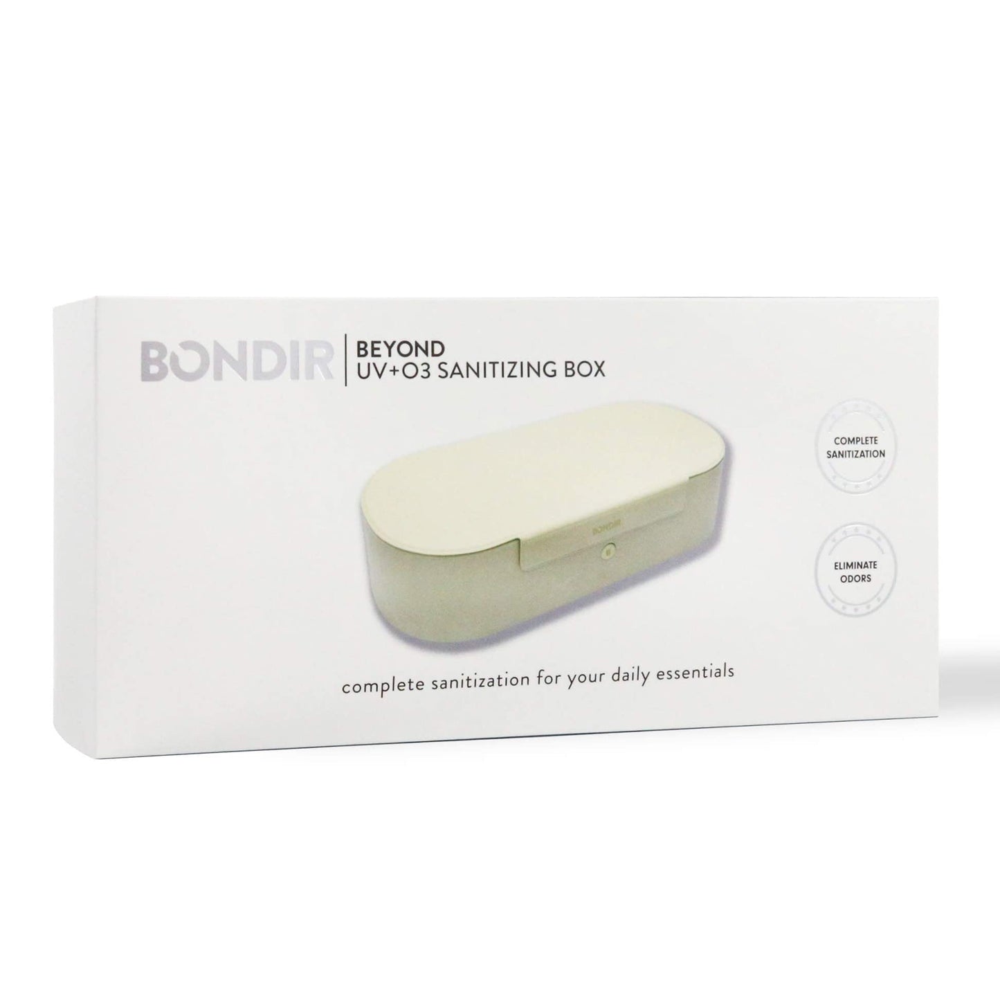 Bondir Beyond UV+O3 Sanitizer Box and Universal Charger UV and Ozone Disinfector for Phone, Mask, Makeup Brush, Nail Tool (Almond Oil)