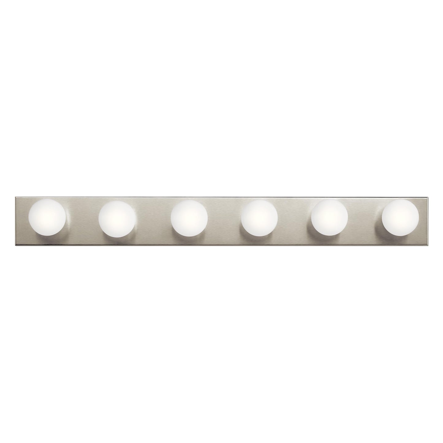 Kichler 626NI 36" Bath Bar 6-Light Vanity Light Fixture with Brushed Nickel Finish for Bathroom over Mirror, Traditional Style Lighting (36" L x 4.25" H), 626NI