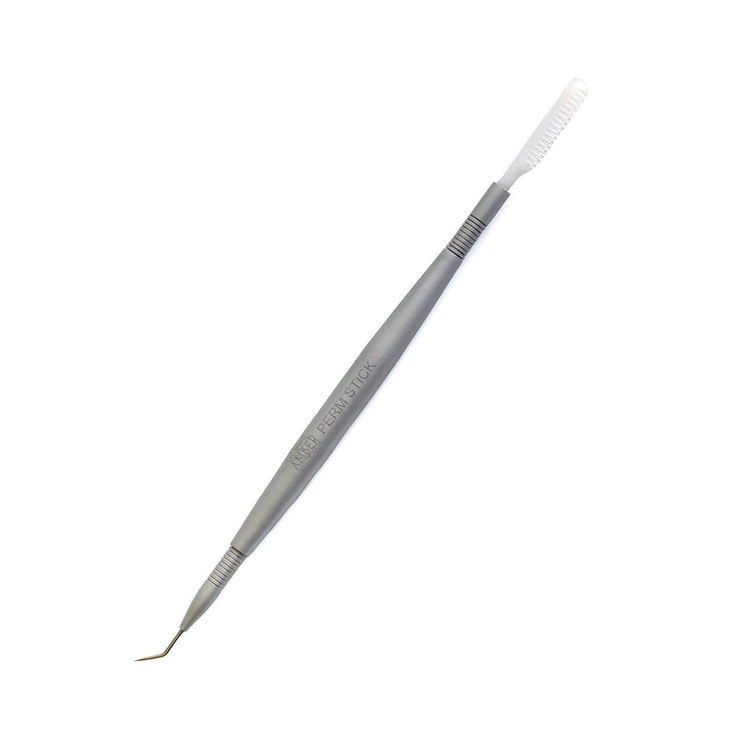 Amber Lash Eyelash Lift Perm Tool Eyelash Separator Stainless Steel Lash Lift Tool with Separation Comb Stick for Eyelash Extensions Supplies (Double Row Brush)