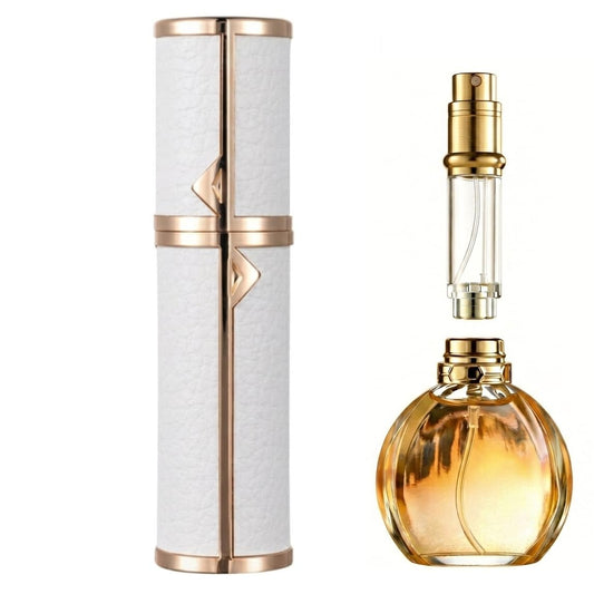 poteital 5ml Leak Proof Perfume Atomizer, White Travel Size Perfume Refill Bottle, TSA Approved Perfume Travel Refillable, Cologne Travel Bottle Refillable, Portable Small Fragrance Spray Bottle