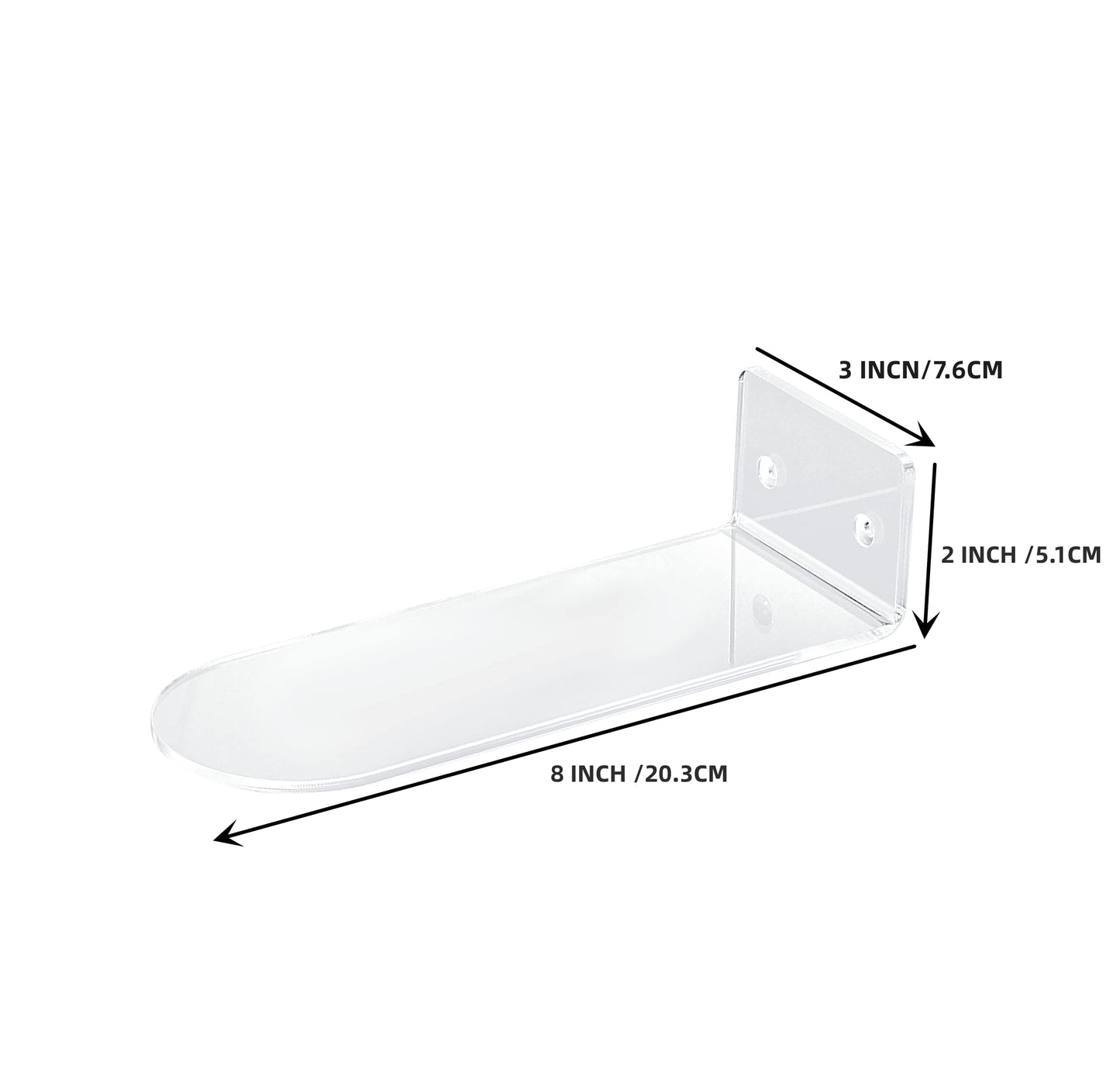 IEEK Floating Shoe Display 8 Pack,Levitating Acrylic Shoe Shelf for Wall,Clear Wall Mounted Shoe Rack Sneaker Display Shelves Space Saving Shoe Organizer Holder for Sneaker Collection