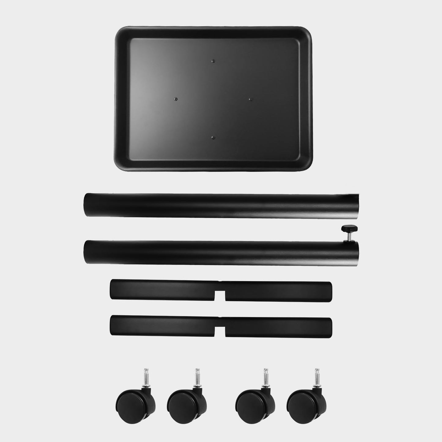 Salon Tray, Metal Feet Salon Rolling Tray Cart, Salon Color Tray, Tattoo Tray with Wheels, Instrument Tray for Salon&Spa Use Black…
