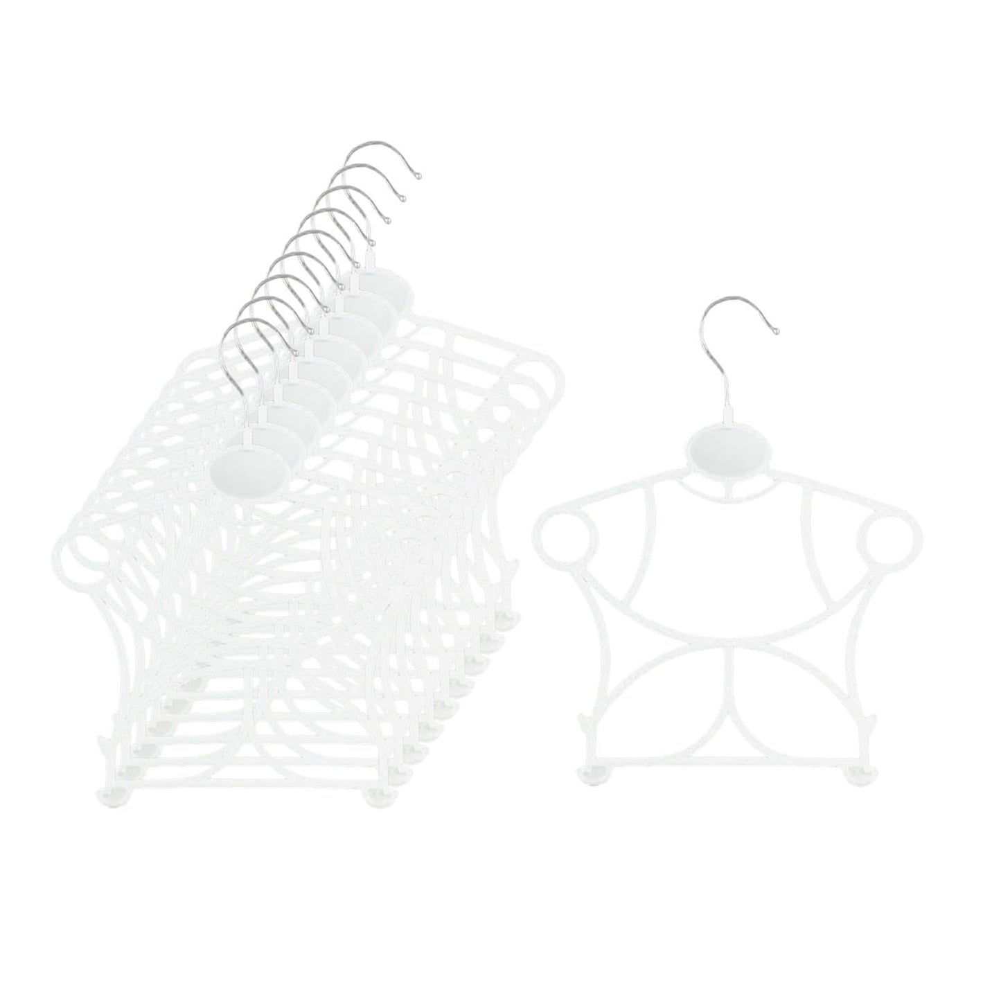 IEUDNS 10 Pieces Swimwear Hangers, Swimsuit Hanging Rack Holder, Bathing Suit Lingerie Display for Drying, Coat, Bedroom, Laundry, C