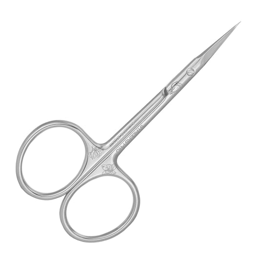 Staleks Exclusive 21 Type 2 Hook-shaped blade Cuticle Scissors (Magnolia) – Short Handles for Smaller Hands