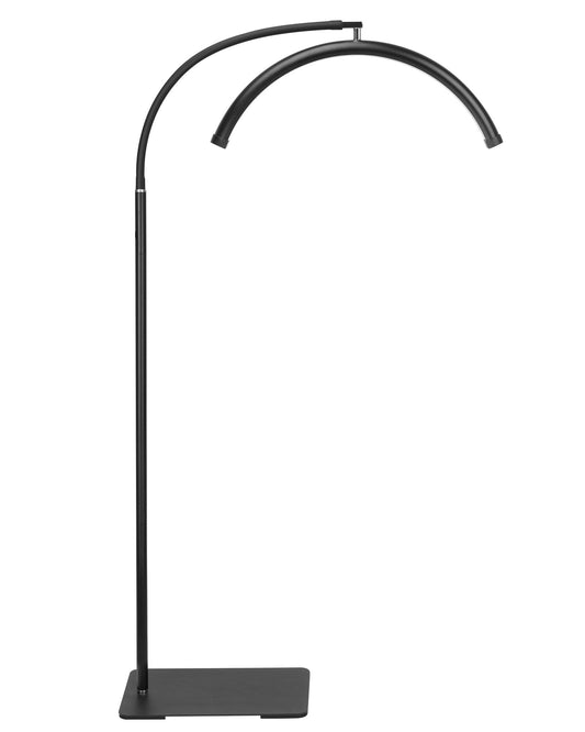 ZEKAHOV Half Moon LED Floor Light - Professional Shadow-Free Lamp for Lash Techs, Estheticians & Tattoo Artists | Remote Control & Dimmable for Eyelash Extensions, Nail Art, Home & Office