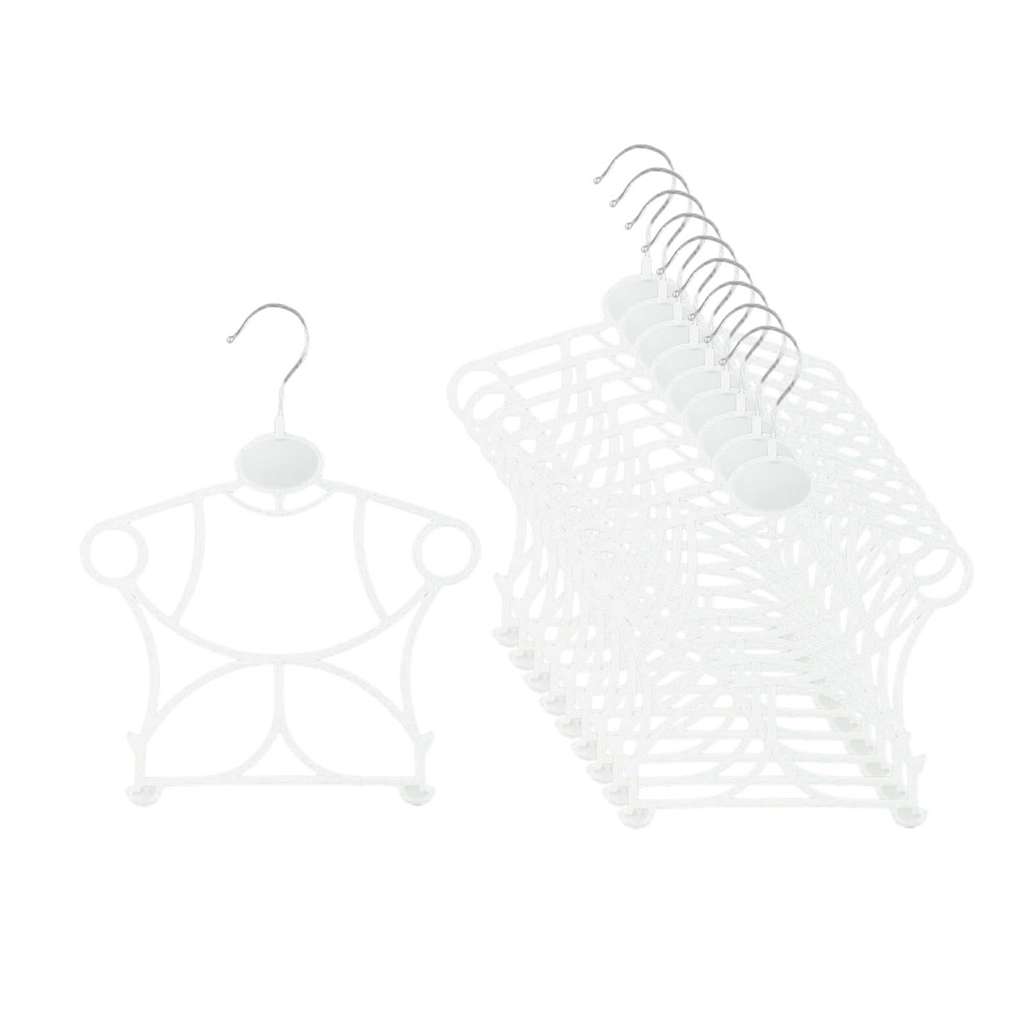 IEUDNS 10 Pieces Swimwear Hangers, Swimsuit Hanging Rack Holder, Bathing Suit Lingerie Display for Drying, Coat, Bedroom, Laundry, C